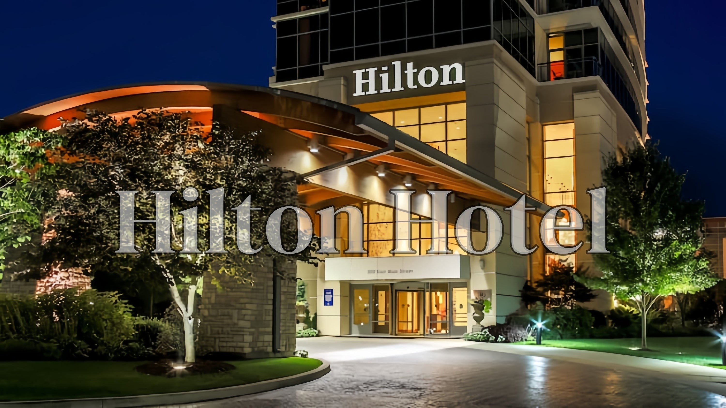 picture showed the luxury Hilton Hotel.