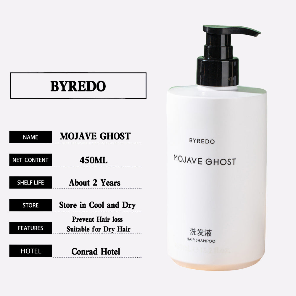 BYREDO MOJAVE GHOST Shampoo &amp; Shower Gel &amp; Conditioner &amp; Body Lotion Bundle (450ML Each )