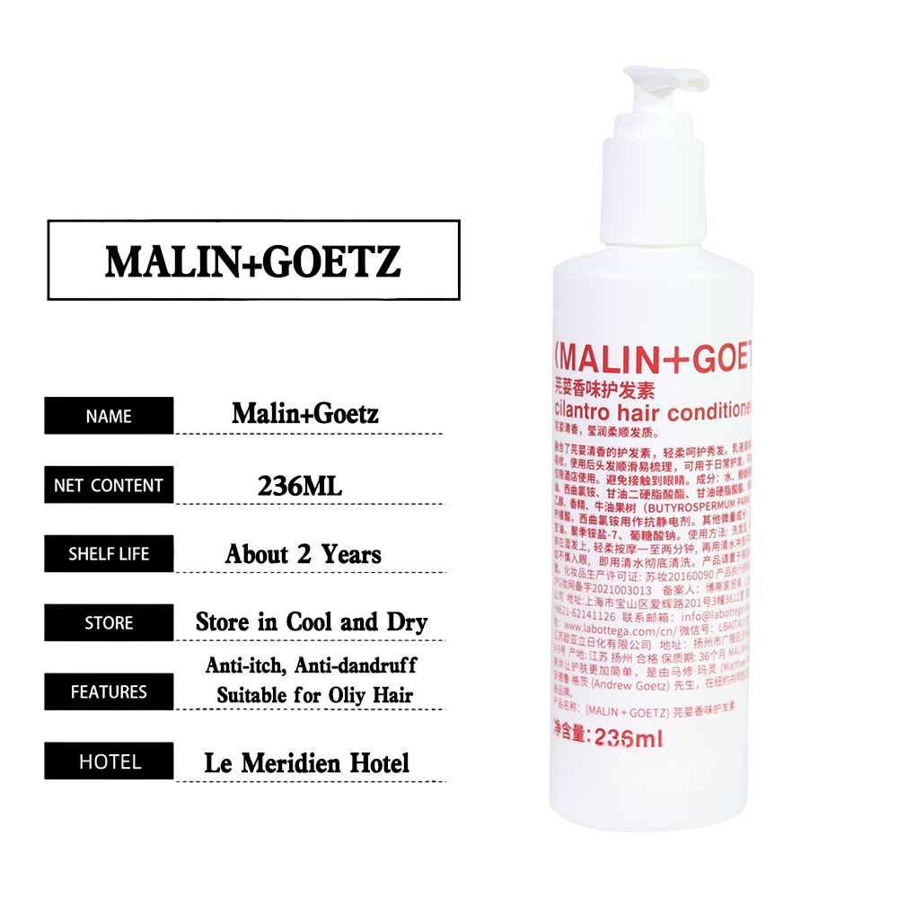 MALIN+GOETZ Shampoo &amp; Conditioner &amp; Body Lotion &amp; Shower Gel Bundle (236ML Each)