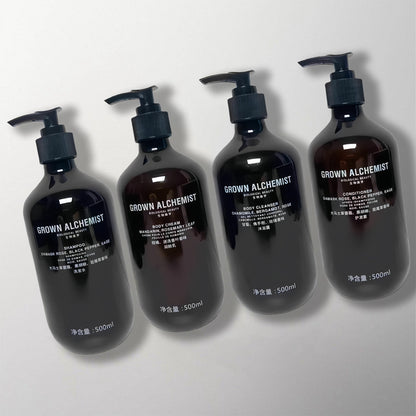 one set of four GROWN ALCHEMIST hotel toiletries.